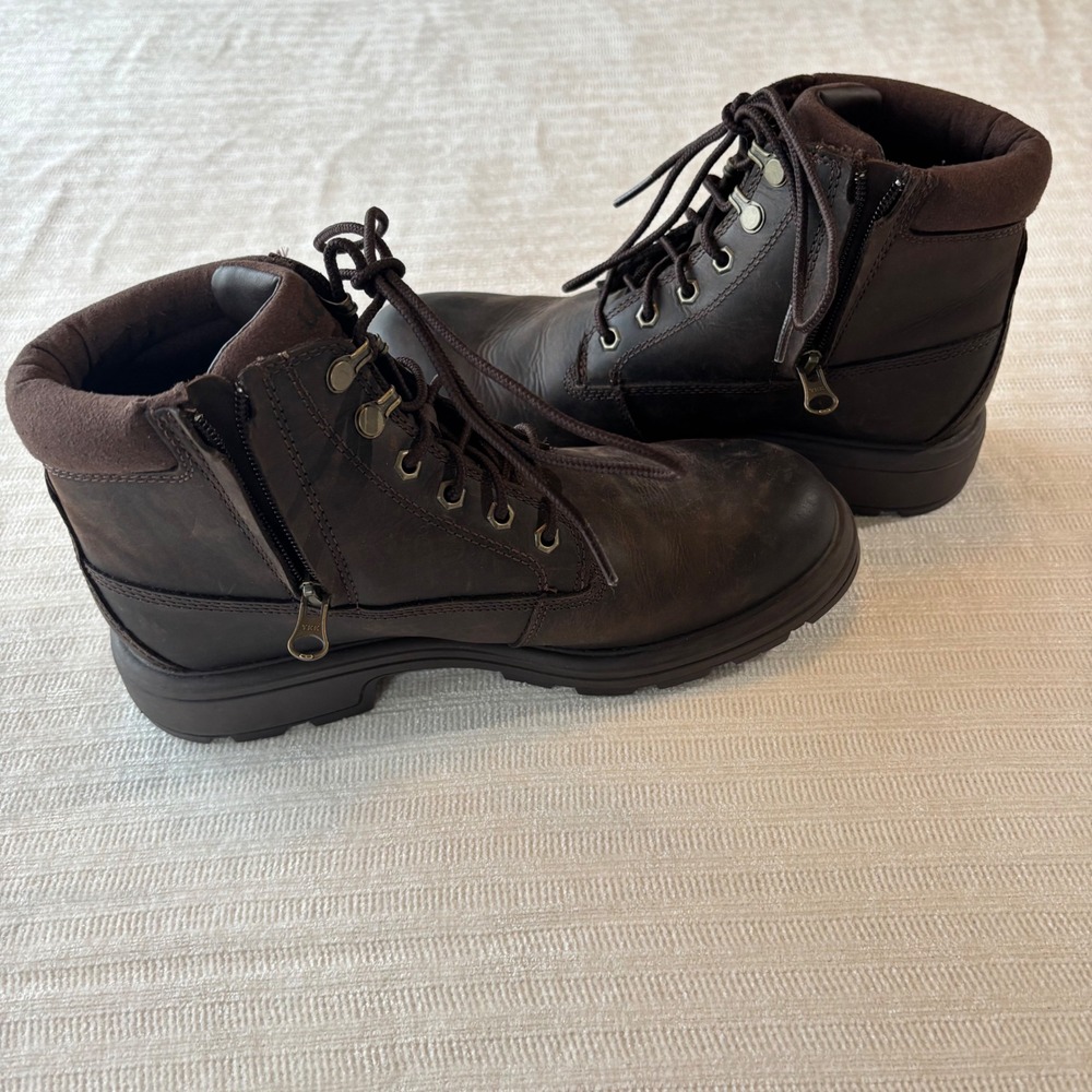 UGG Biltmore Mid Plain Toe Waterproof Leather Boots Men's 7 - Picture 6 of 10
